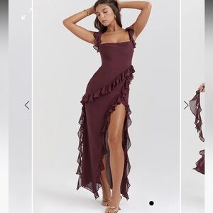 IVY MIDI DRESS - BERRY